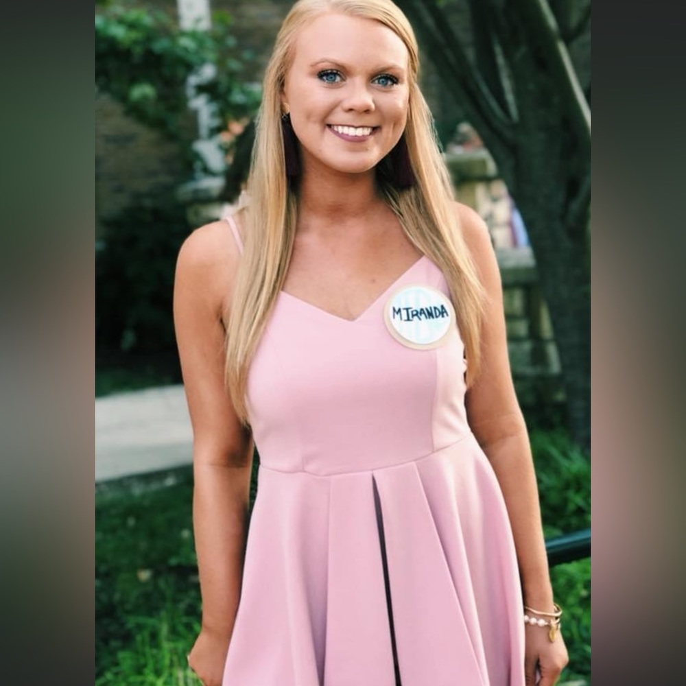 Pink romper skort